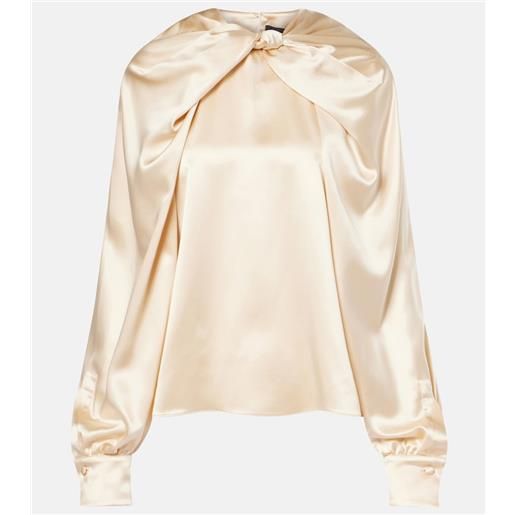Max Mara elegante - blusa key in raso di seta
