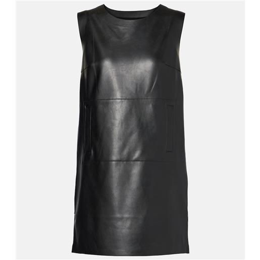 Norma Kamali abito corto in similpelle