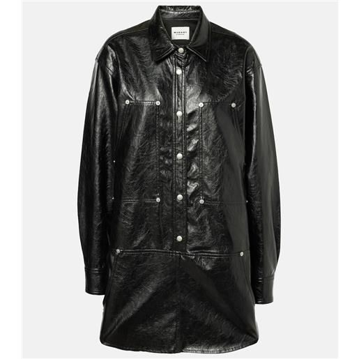 Marant Etoile abito corto ayali in similpelle