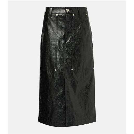 Marant Etoile gonna midi angele in similpelle