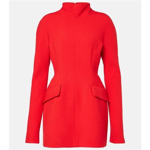 Sportmax abito corto terfrite in gabardine