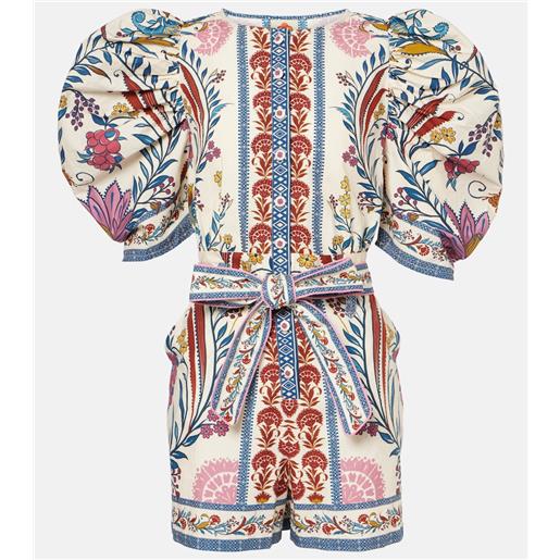 Farm Rio jumpsuit romantic lightness in cotone