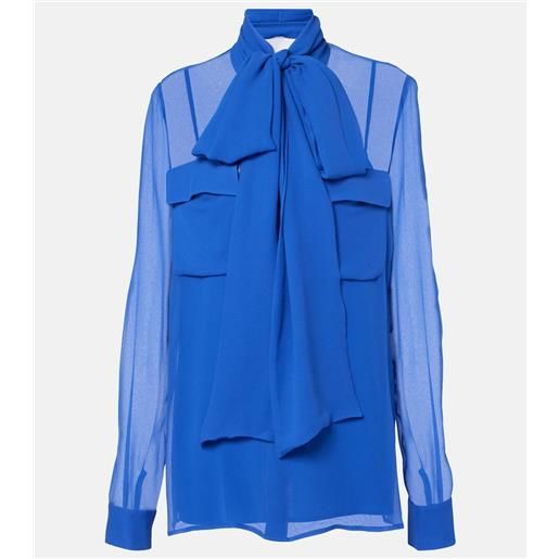 Costarellos blusa in georgette di seta