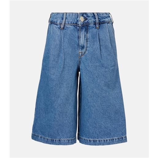 AG Jeans shorts di jeans a gamba larga gran canaria a vita alta
