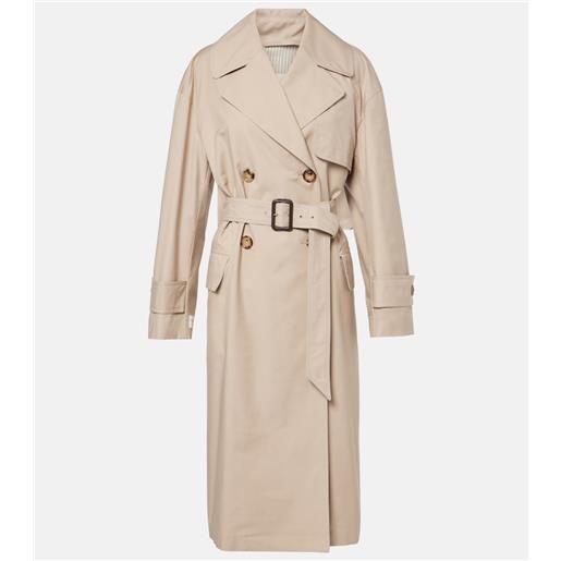 Max Mara trench mtrench in twill di misto cotone