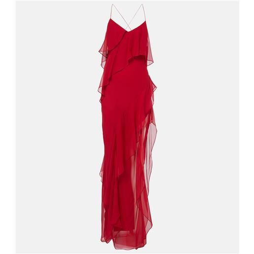 The Sei abito lungo in chiffon di seta