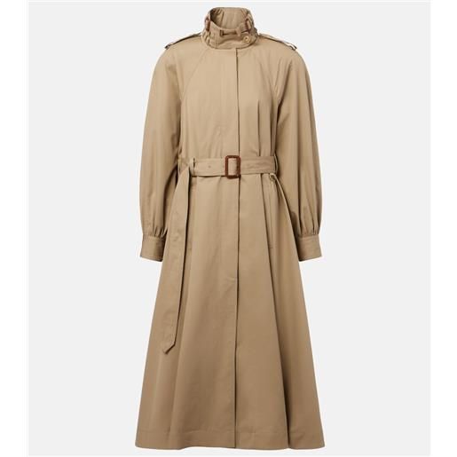 Chloe chloã© trench in gabardine di cotone