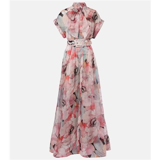 Rebecca Vallance bridal - abito lungo bouquet in seta