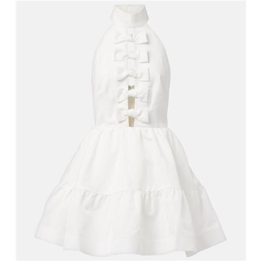 Rebecca Vallance bridal - abito corto harriet con fiocchi