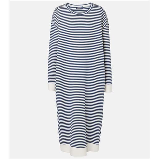 'S Max Mara abito midi calla in jersey a righe
