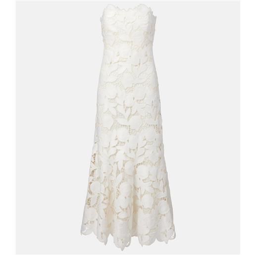 Simkhai abito midi valetta in pizzo