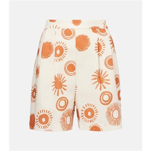 Asceno shorts dallas in lino e cotone