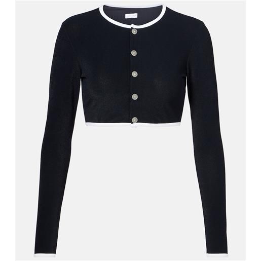 Jade Swim cardigan cropped in spugna