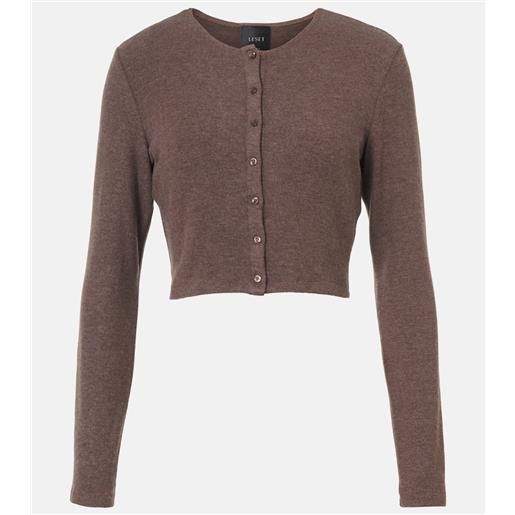 Leset cardigan cropped lauren in jersey