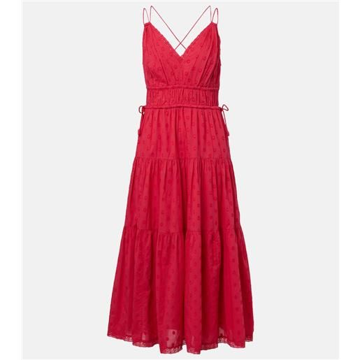 Ulla Johnson abito midi freya in cotone