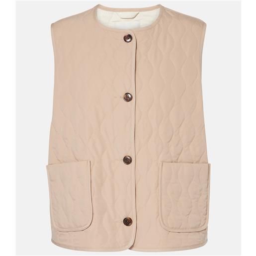 Varley gilet trapuntato karla in twill