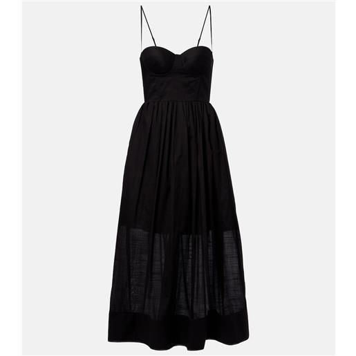 Zimmermann abito a corsetto rhiannon con stampa floreale