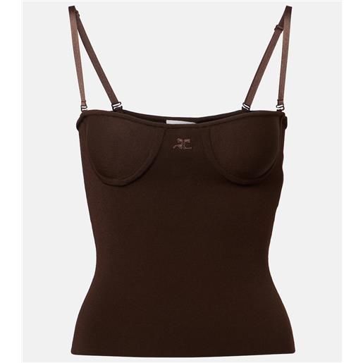 Courreges courrã¨ges tank top logo