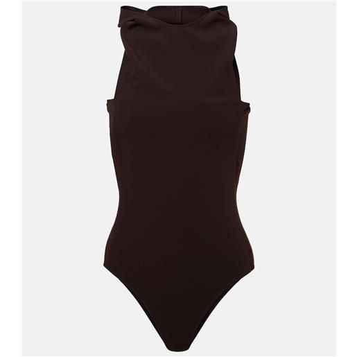 Courreges courrã¨ges body drappeggiato