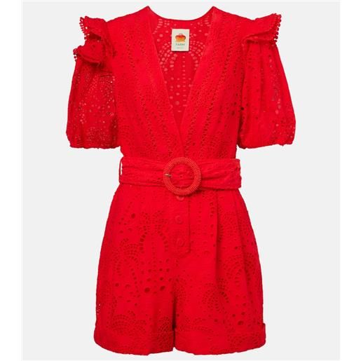 Farm Rio jumpsuit corta in cotone