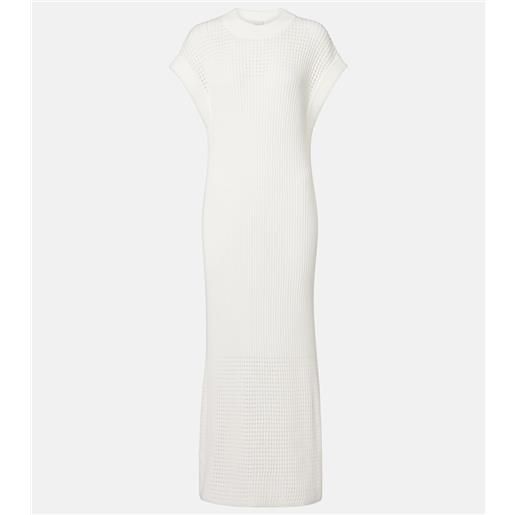 Varley abito lungo cheston in pointelle di cotone