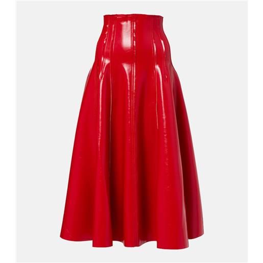 Norma Kamali gonna midi a pieghe