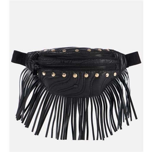 Goldbergh marsupio sorriso in pelle con frange