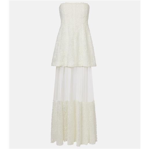 Simkhai abito bustier marella in chiffon