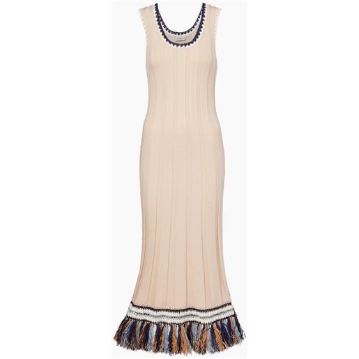 Simkhai abito midi julianna in cotone e cashmere