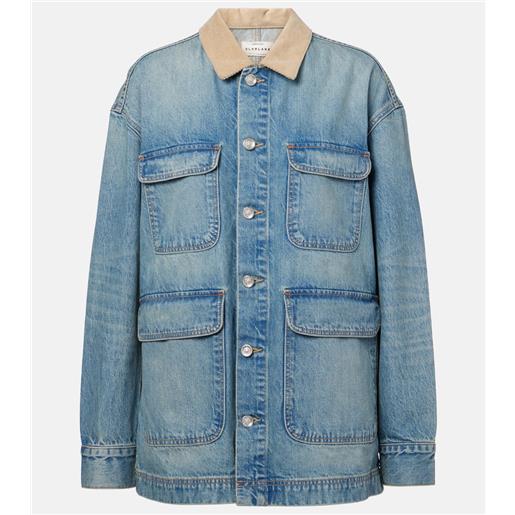 Slvrlake giacca di jeans hayden con corduroy
