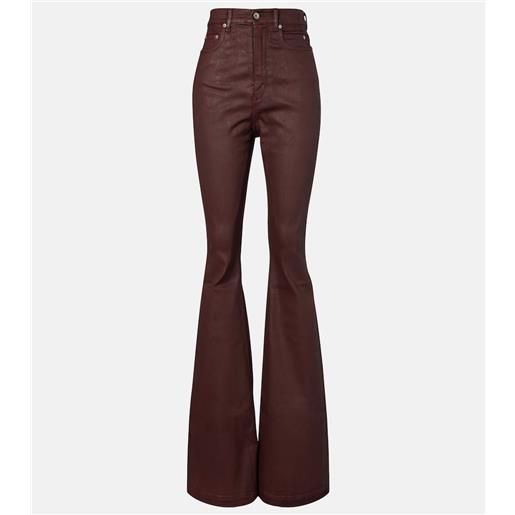Rick Owens jeans bootcut bolan a vita alta