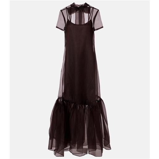 Staud abito lungo calluna in organza