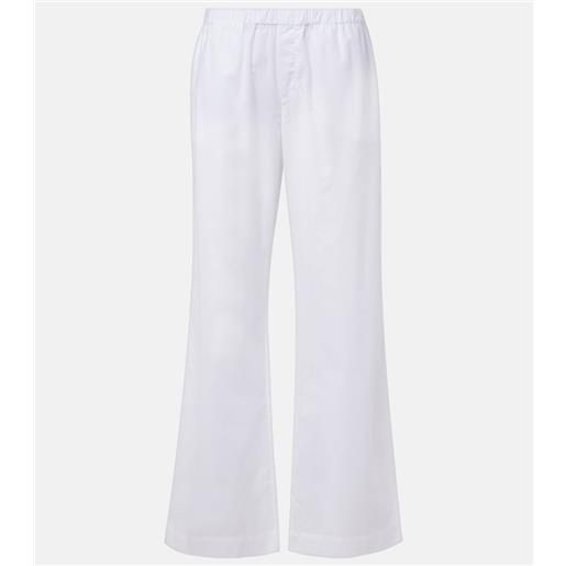 Asceno pantaloni regular rosa in cotone