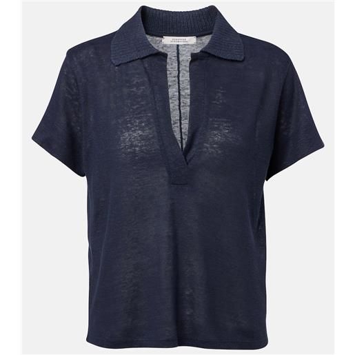 Dorothee Schumacher polo in canapa natural ease