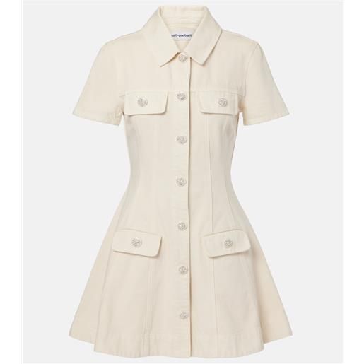 Self-Portrait abito corto di jeans