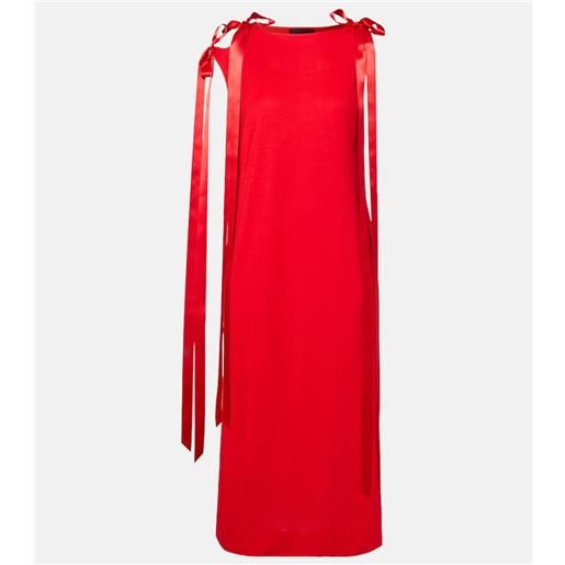 Simone Rocha abito midi in jersey con fiocco