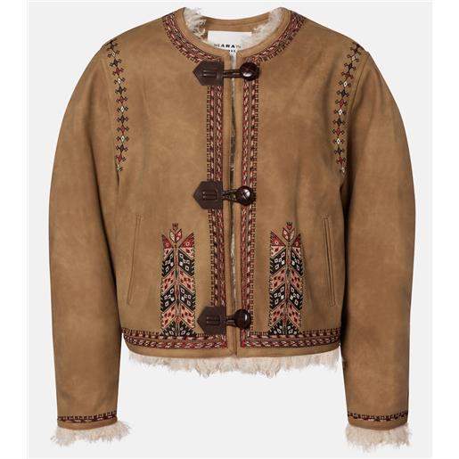 Marant Etoile giacca cely con ricamo