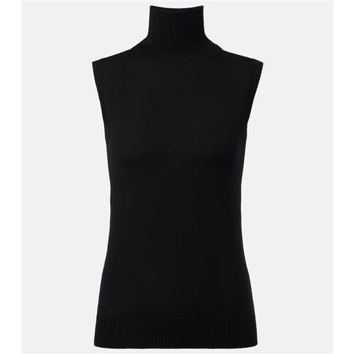 Sportmax top vertigo in maglia di lana vergine