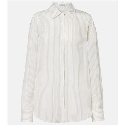 The Frankie Shop camicia peri a righe trasparenti