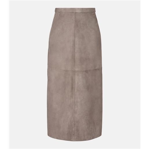 'S Max Mara gonna midi in suede