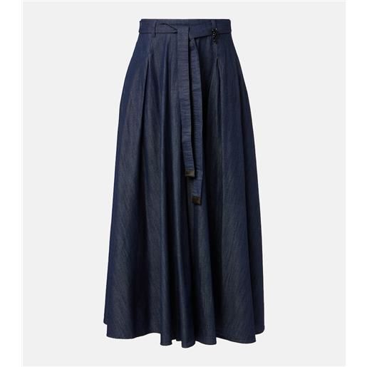 'S Max Mara gonna lunga amanda in chambray