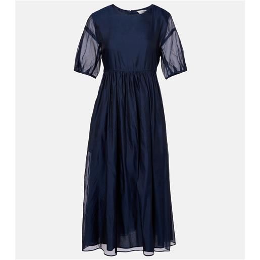 'S Max Mara abito midi fatoso in organza di misto seta