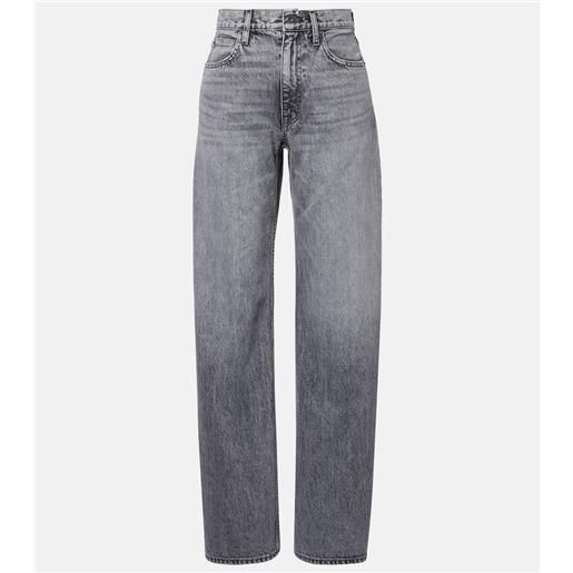 Jeans Donna Gamba Larga Vita Alta – Stile Hip Hop Rock, Modello Stampato, Tessuto Denim Elastico, Casual Anni '90 - 2