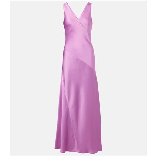 Max Mara abito lungo pilly in raso