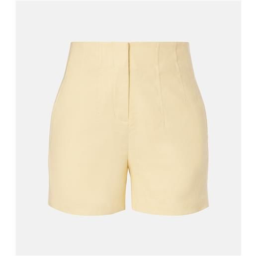 Veronica Beard shorts brit a vita alta in misto lino