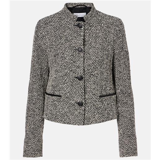 Max Mara giacca donald in misto cotone e lana