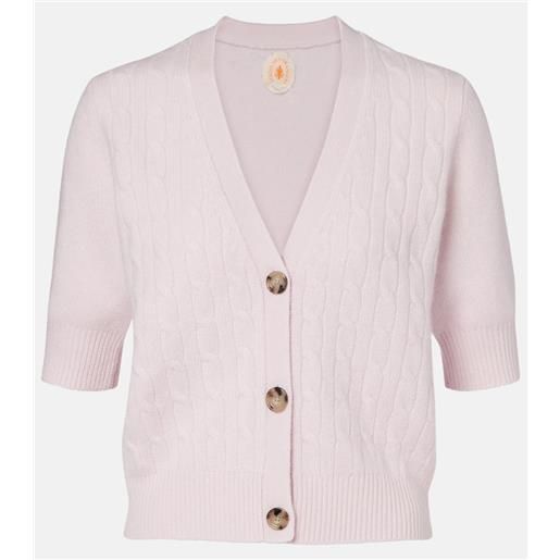 Jardin des Orangers cardigan in misto cashmere a trecce