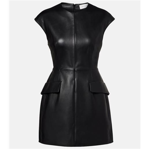 Sportmax miniabito terfrite in pelle