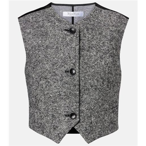 Max Mara gilet beato in lana e seta