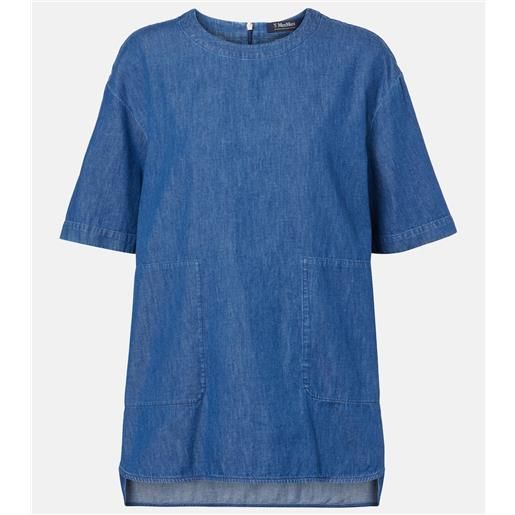 'S Max Mara top di jeans moresca